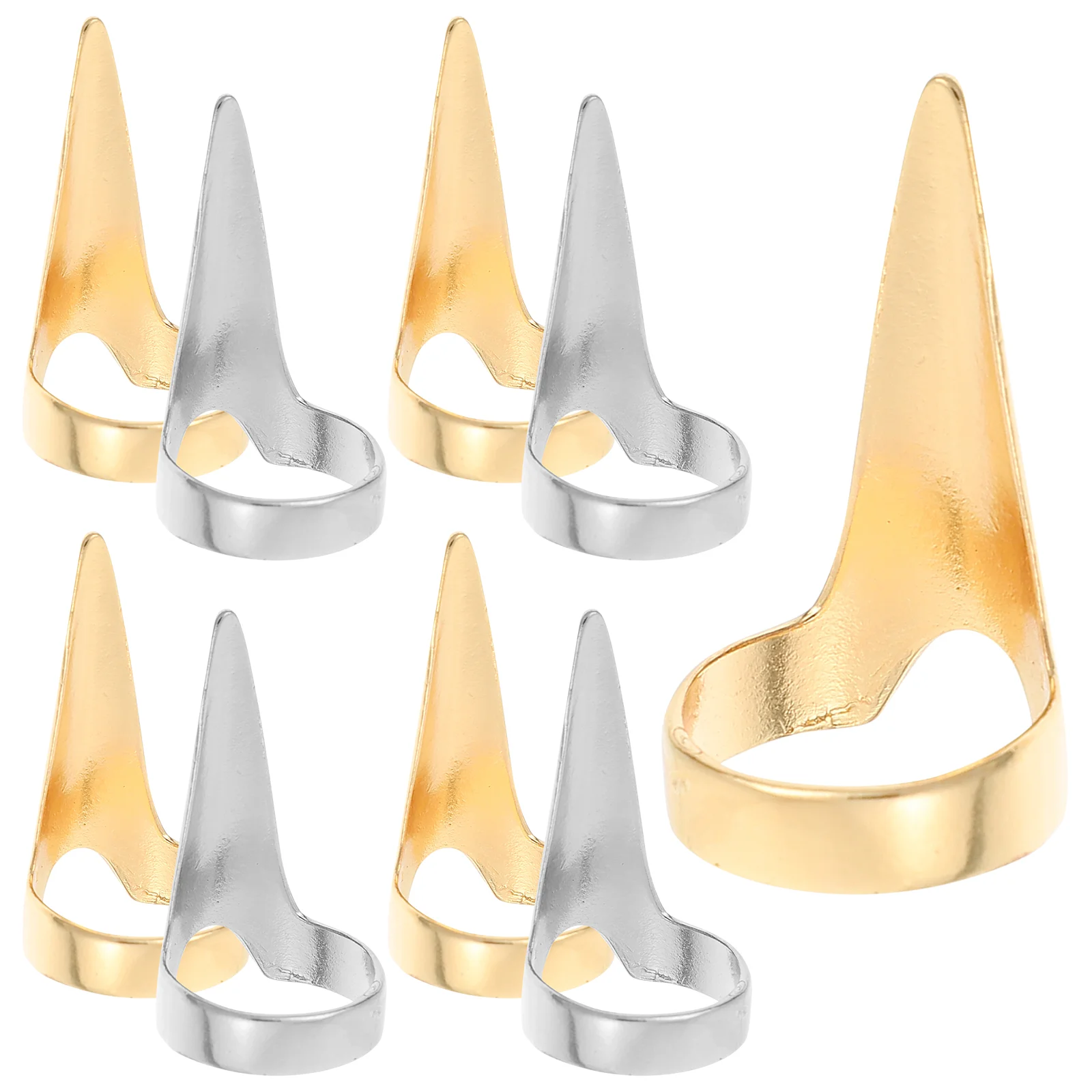 

10 Pcs Layered Barber Tools Hair Parting Accessories Braiding Segmentation Ring Hairdressing Claw Nail Fingers Sectioning