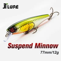 77 suspend minnow fishing lure with magnet 77mm 12g wobbling artificial bait fishing tackle jt9424