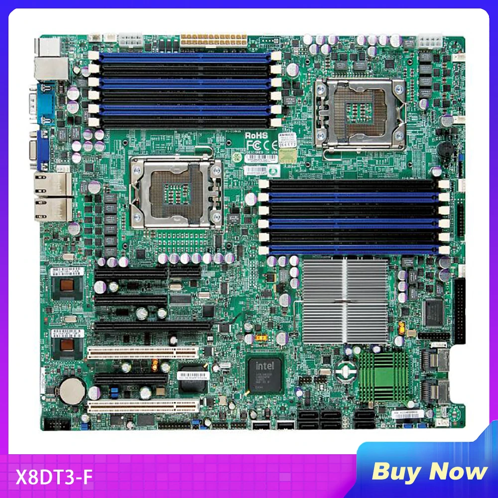 

X8DT3-F For Motherboard Support Processor 5600/5500 Series SATA2 PCI-E 2.0 Integrated IPMI 2.0 With Dedicated LAN DDR3