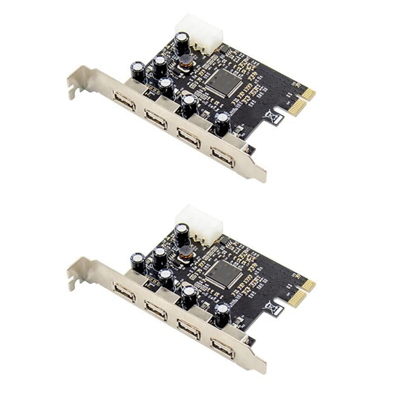 

2X 4 Port USB 2.0 PCI-E Desktop Expansion Card 480Mbps Support USB1.1 Device Card MCS9990 For Windows 7/XP