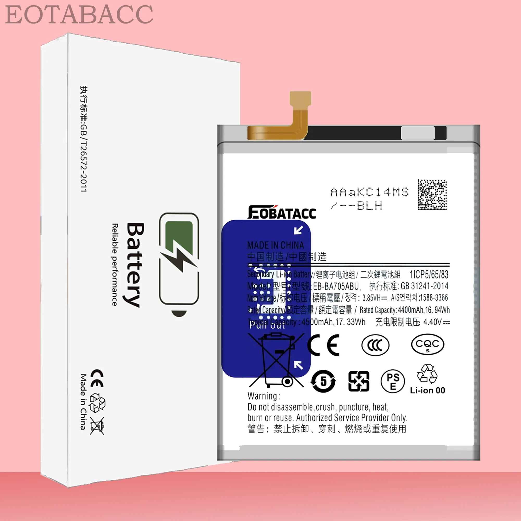 EOTABACC Совершенно новый сменный аккумулятор EB-BA705ABU 4500 мАч для Samsung Galaxy A70 A705 SM-A705 A705FN