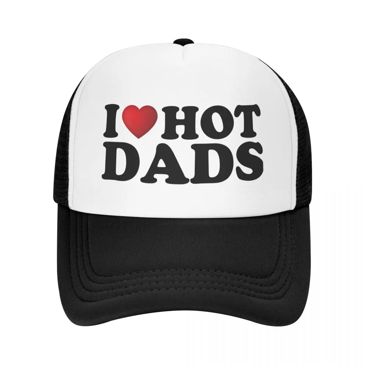 

Бейсболка на заказ с надписью I Love Hot Dads, Спортивная Мужская Женская Мужская Регулируемая Кепка-тракер, летние шапки, бейсболки, кепка s