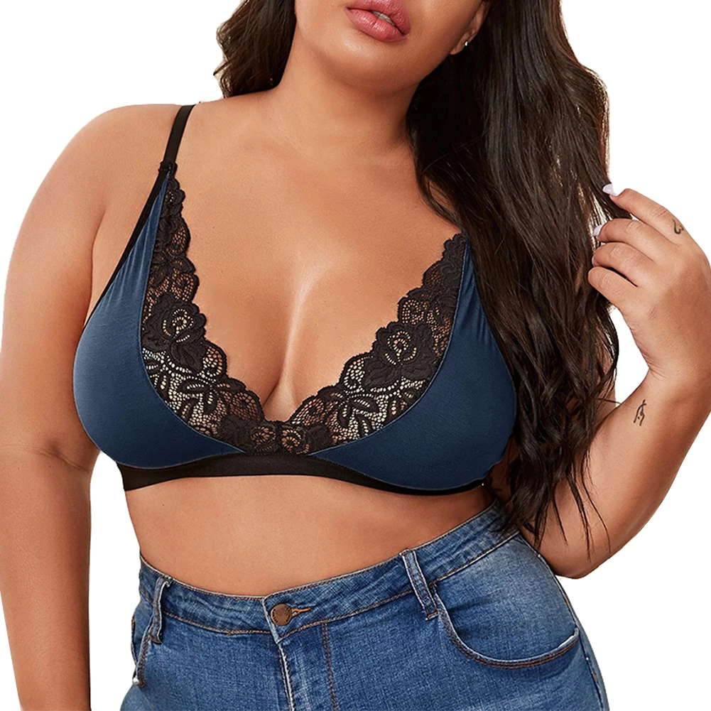 

Brand New Plus Size Sexy Women Bra Sissy Lingerie See Through Brassiere Lace Bralette Bras Soft And Comfortable