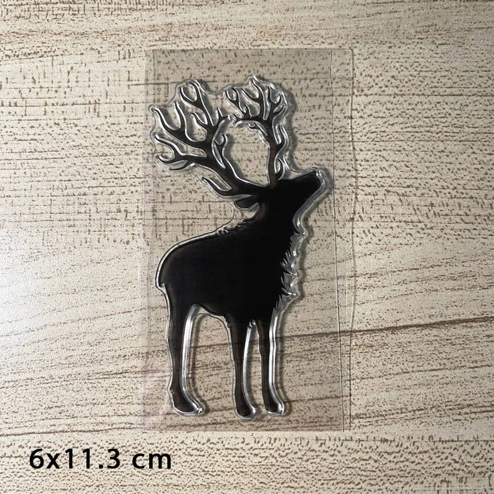 

New Arrival Deer Clear Stamps for DIY Scrapbooking Card Transparent Silicone Stamp Making Photo Album Crafts Decor
