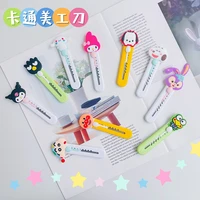 kuromi my melody sanrios kitty kt anime kawaii cute cartoon utility knife portable mini box opener office paper cutter