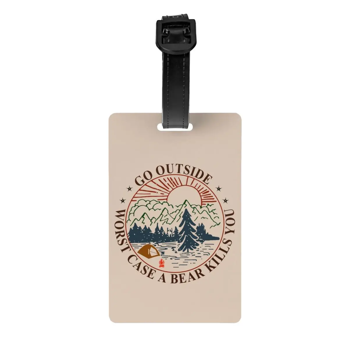 Пользовательские горные кемперы приключения кемпинга багажные бирки для