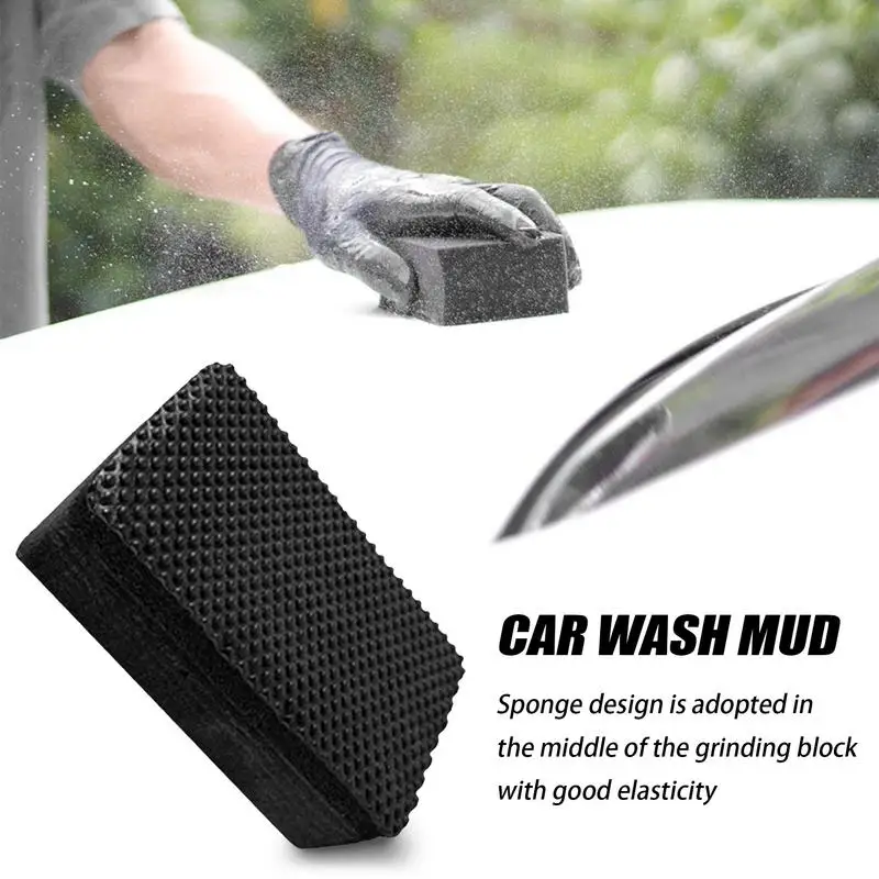 

Car Wash Mud Cleaner Magic Clay Bar Sponge Block Pad Remove Contaminants Before Polisher Wax For Car Care Wash Accessories