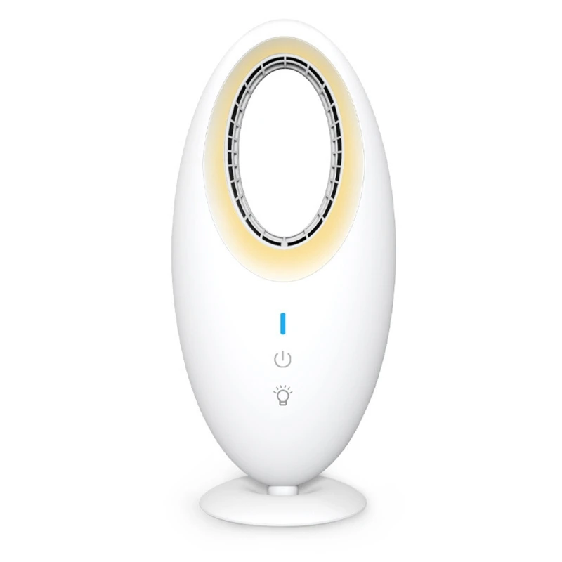 

Portable Bladeless Fan 12" Small Personal Cooling Fan w/ 3-Speeds Touch Control