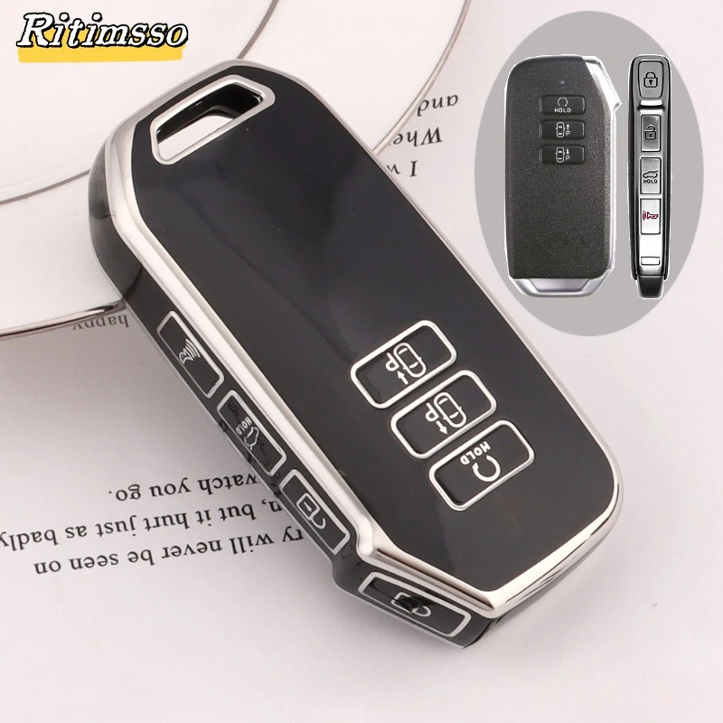

7-кнопочный чехол из ТПУ для Kia Sorento MQ4 2020 2021 2022 EV6 K8 V6 для Kia Sportage 2023 Автомобильный чехол для дистанционного ключа