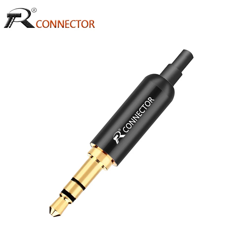 1pc-aluminum-jack-35-earphone-plug-with-tail-plug-clamps-35mm-3-pole-stereo-male-plug-gold-plated-wire-connector