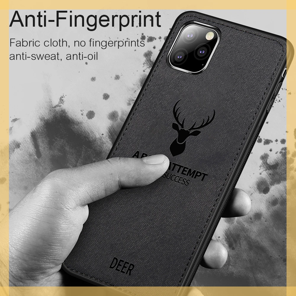 

Новый противоударный чехол для iPhone 12 Pro Max Mini 13 14 11 7 8 Plus 6 6s, силиконовый тканевый чехол с оленем для iPhone XS X XR SE