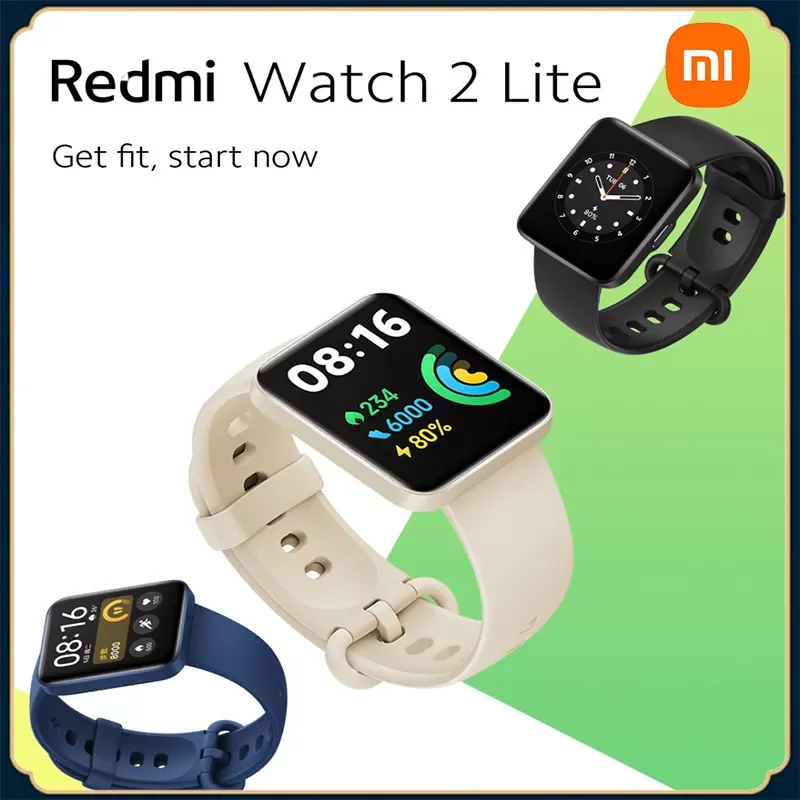 

Xiaomi Redmi Watch 2 Lite Smart Watch Global Version GPS Sport Smart Watch Heart Rate Sleep Monitor 1.55'' HD Screen Mi Bracelet