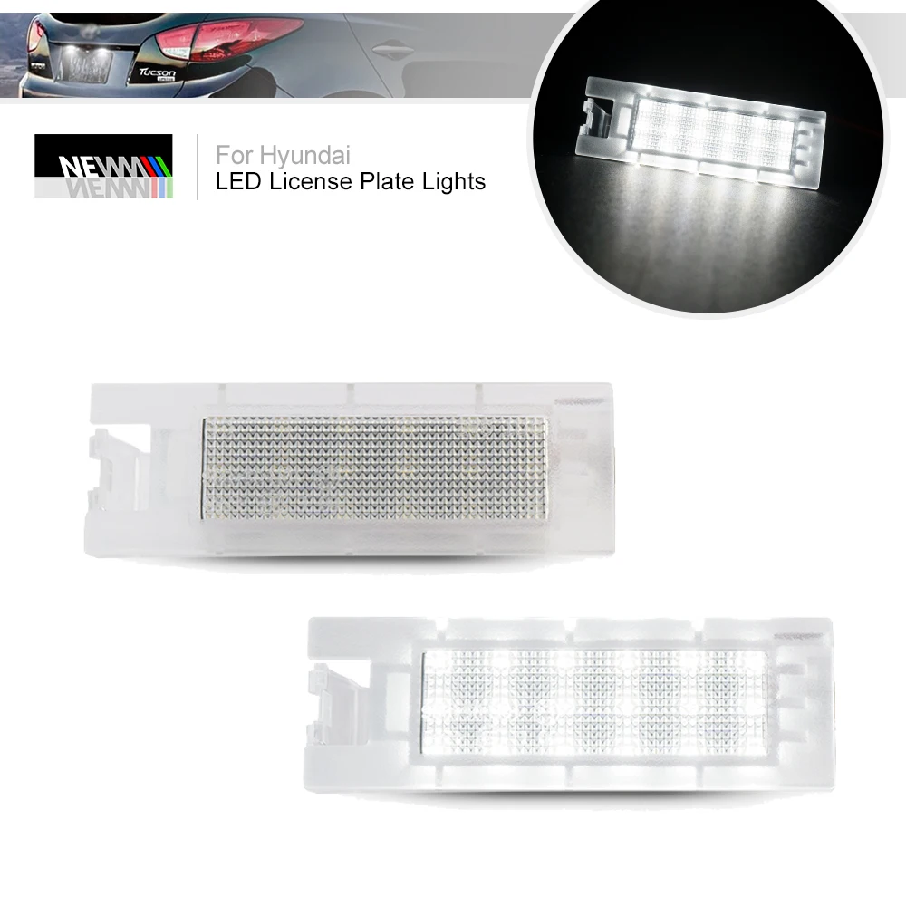 

2 шт. для Hyundai Tucson IX35 2010 2011 2012 2013 2014 Canbus светодиодные фонари номерного знака задние фонари безошибочные автомобильные парковочные фонари