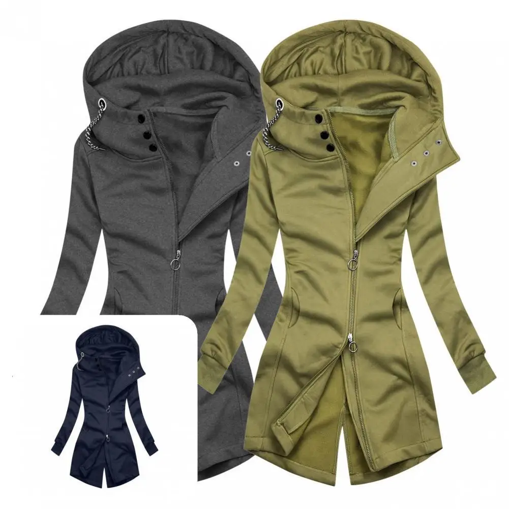 

Повседневное женское пальто, однотонная уличная одежда, асимметричное однотонное пальто, женская куртка, пальто