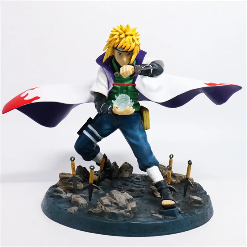 

22cm Naruto Shippuden Anime Action Figures Namikaze Minato PVC Statue Figure Collectible Model Toy