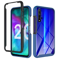 hybrid rugged armor shockproof case for huawei p30 p40 lite y6 y7 y9 prime 2019 nova 5t honor 20 transparent acrylic back cover