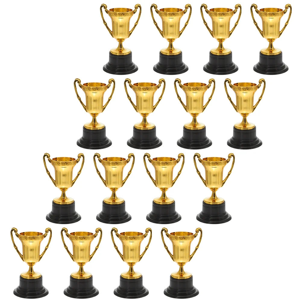 

16 Pcs Models Adults Winner Trophy Childrens Toys Football Cup Trophy Bulk Toy Singing Award Trophy Puzzle Mini Kids Trophies