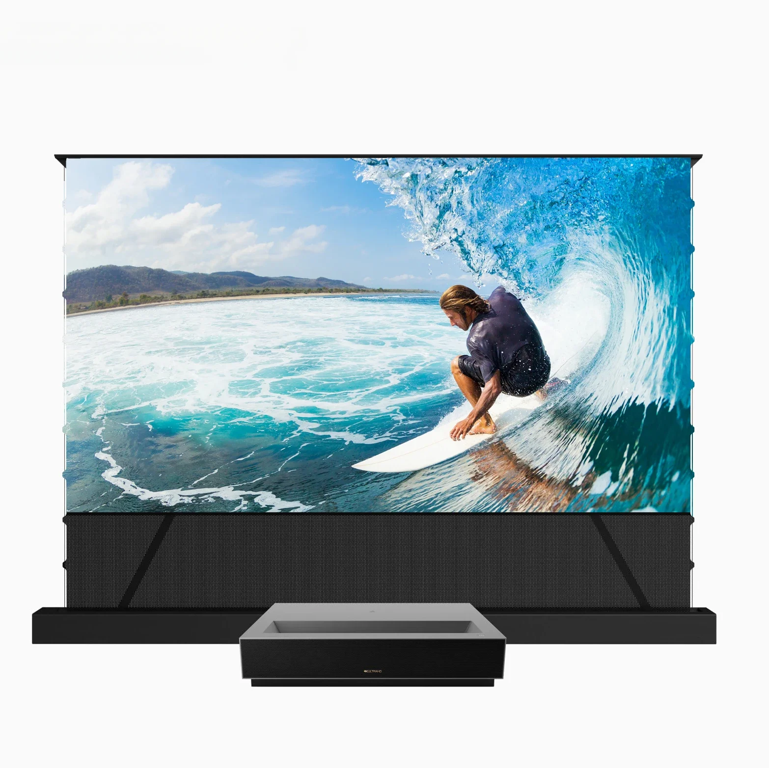 2024 НОВЫЙ дизайн X Wupro CBSP Проекционный экран для поднятия пола 120-дюймовый 4K Ultra HD