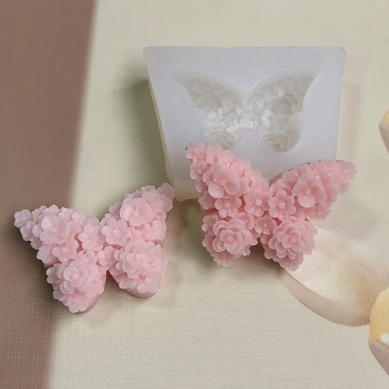 DIY Бабочка помадка шоколад Ранняя бабочка ароматерапия свеча пластырь орнамент