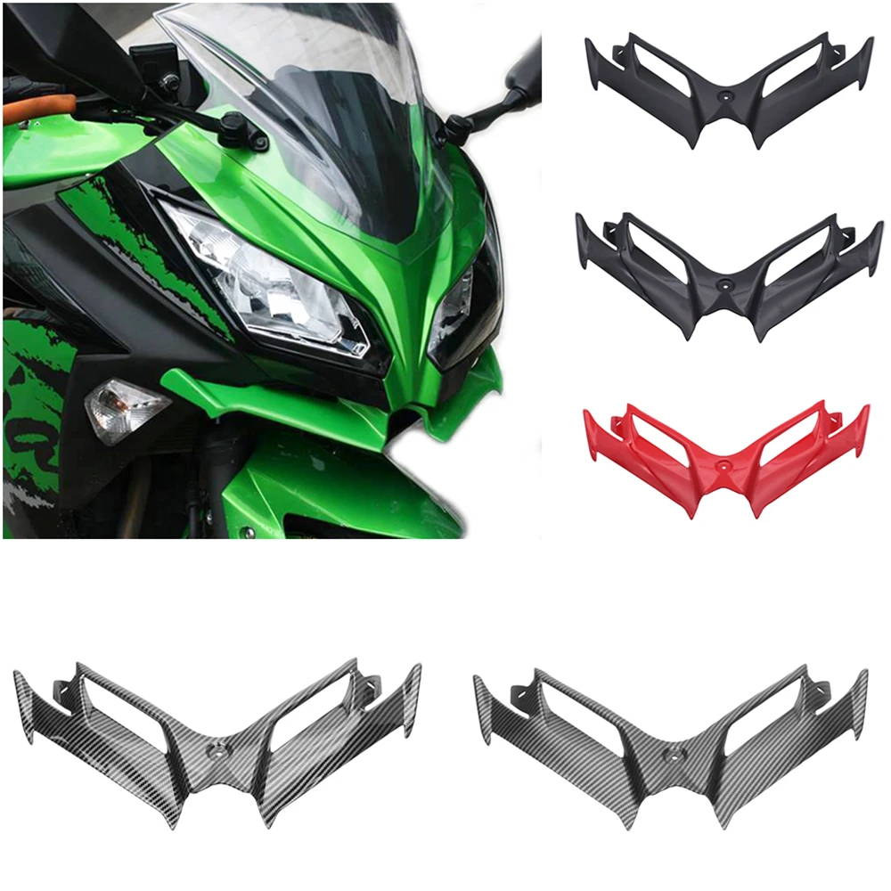 

Передний обтекатель Ninja для Kawasaki Ninja300 Ninja250 2013-2017 аэродинамические крылья аксессуары для мотоциклов Защитный задний спойлер