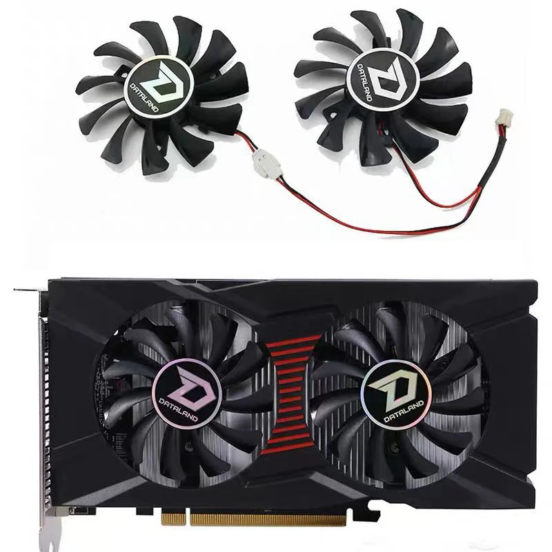 

Вентилятор для охлаждения видеокарты 2 шт. GA81S2U 75 мм 2PIN для Dylan R7 350 R7 240 R7 250 Cool 2g DC