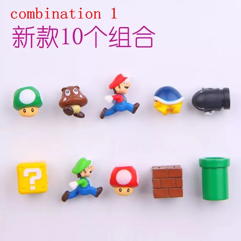10 шт. 3D Super Mary Bros. Детский холодильник веселые игрушки для девочек и мальчиков