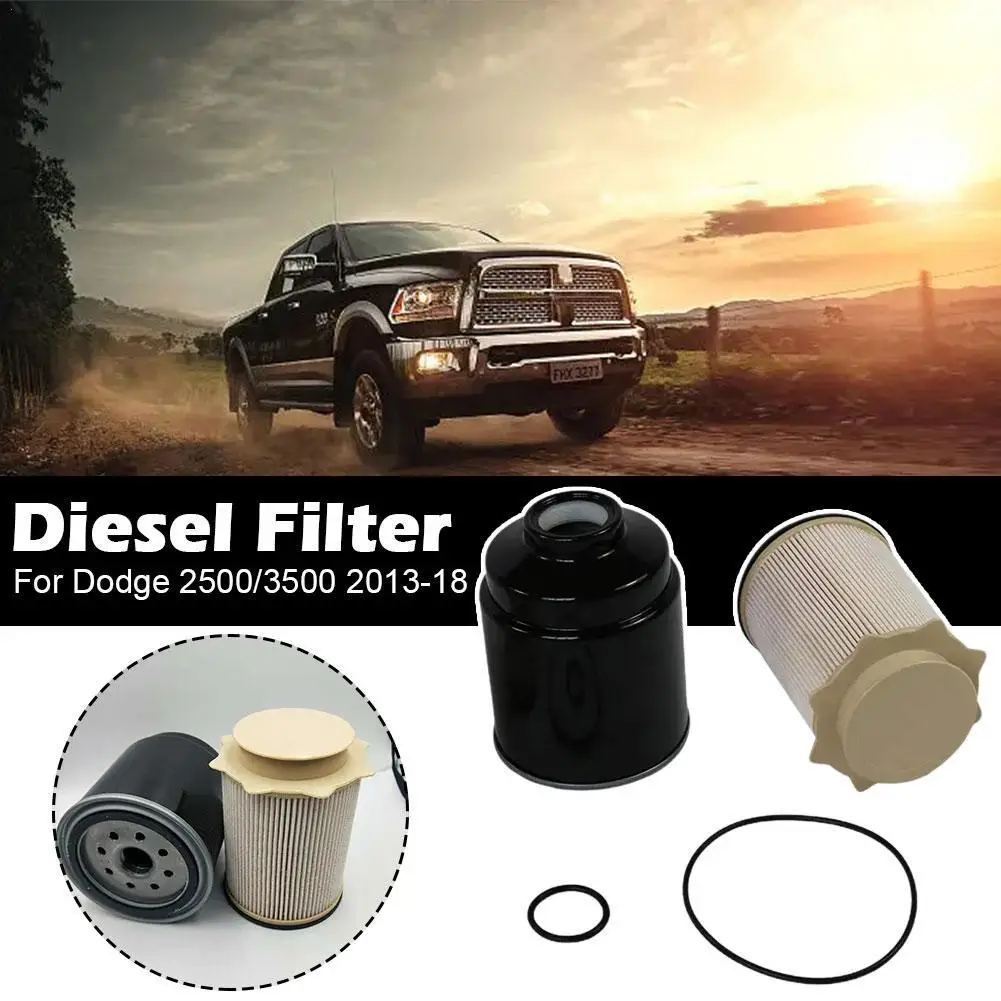 

Fuel Filter Water Separator Set 68197867AA 68157291AA Fit for Dodge 2500 3500 Ram 6.7 Liter 2500 3500 4500 5500 Engine