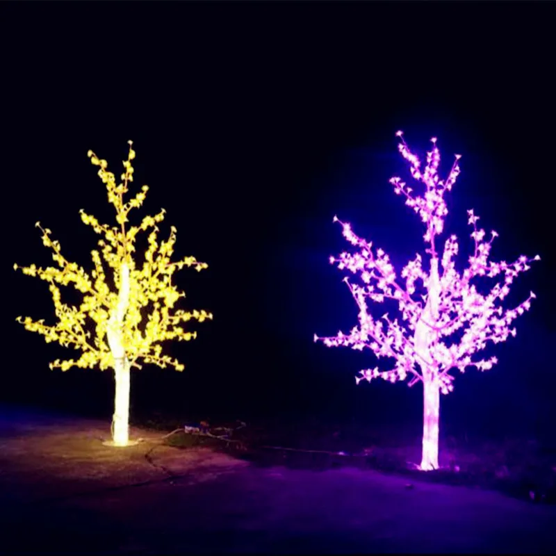 Высококлассные светодиодные вишневые стили рождественские елочные огни парк