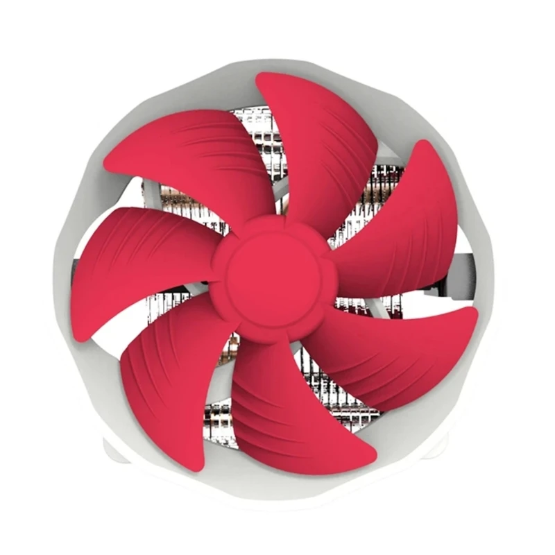 Тихий вентилятор 12 см, кулер для ЦП, радиатор, металлический вентилятор с 4 медными тепловыми трубками, эффективное охлаждение для Intel775 1150 1151 1155 115