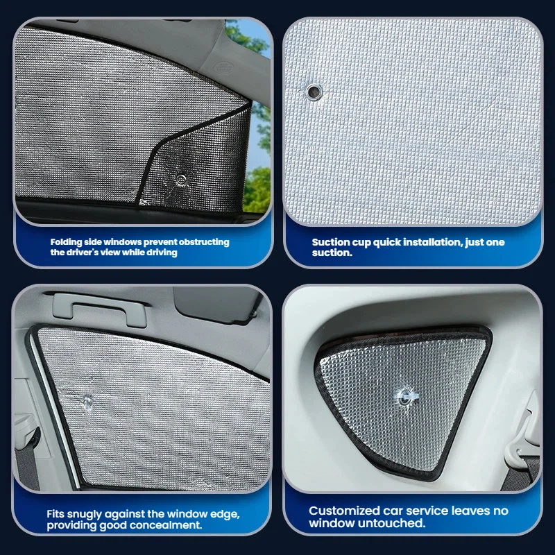Фото Солнцезащитный козырек на лобовое стекло для Hyundai Accent Verna 2017-2020, полное покрытие, автомобильные аксессуары №3