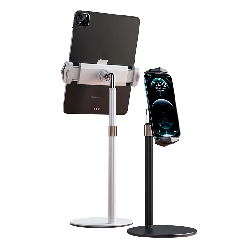 Aluminum alloy Scalable Desktop Tablet Phone Stand Holder Adjustable Support For iPad Pro 12.9 iPhone Desk Mount Bracket |
