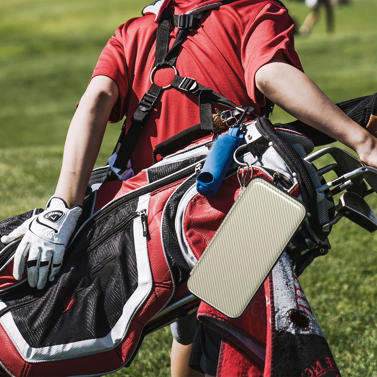 Universal Golfs Gloves Holder Case With Glove Shaper Multipurpose Golfs Gloves Storage Bag Keep Dry Storage Box Outdoor Travel