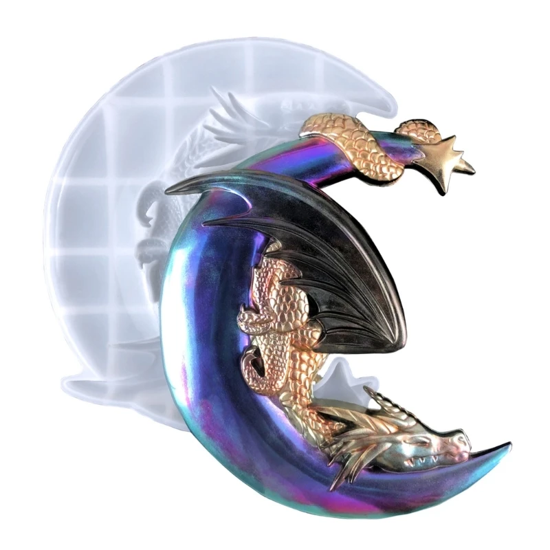 

Силиконовые формы в виде дракона и Луны для украшения стен