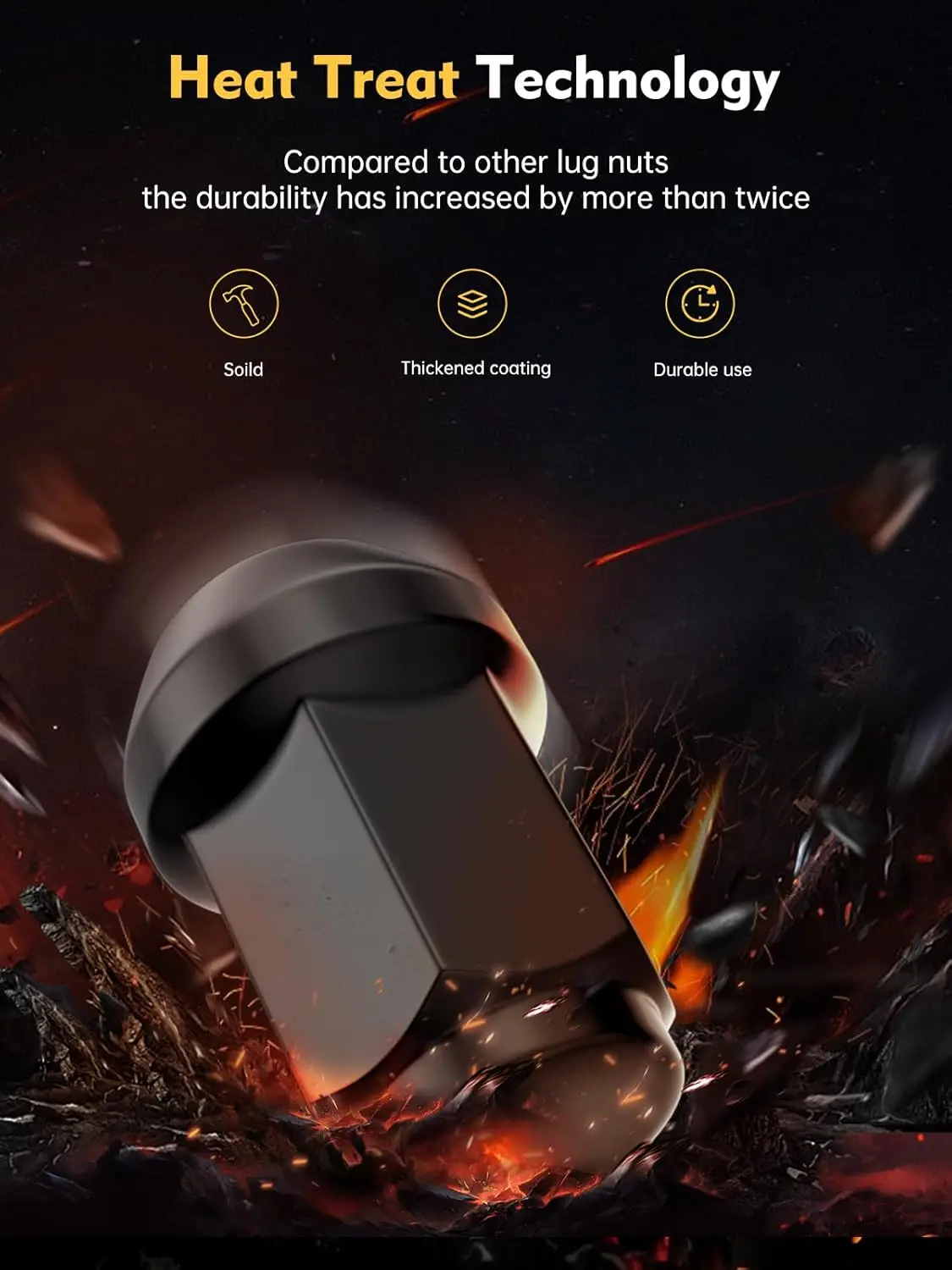 Гайка с проушиной 1/2-20 23 шт. замена 1987-2018 Wrangler JK 2002-2012 Liberty 1997-2010 Grand Cherokee Aftermarket