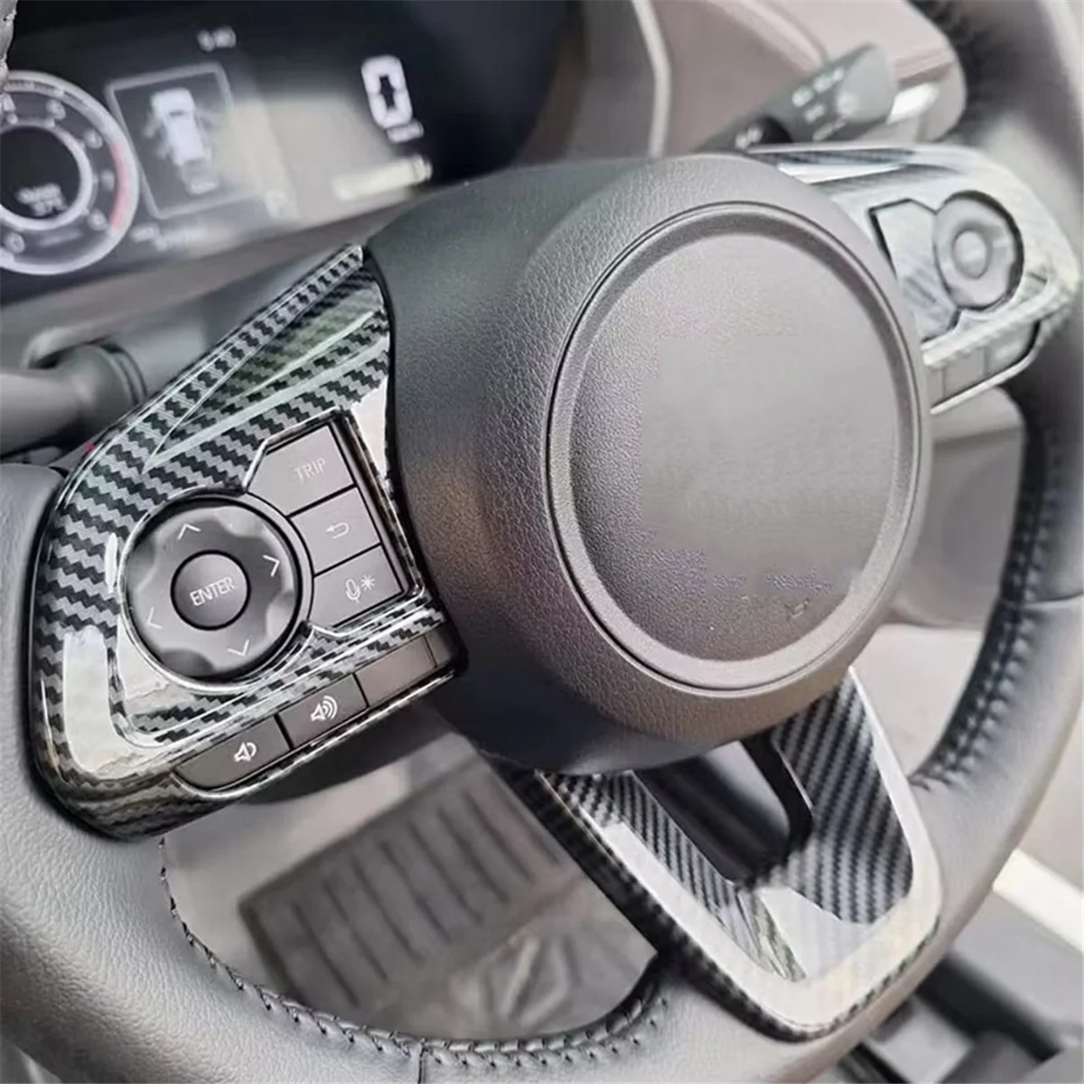 Накладки на руль автомобиля для Toyota Yaris Ativ/Vios 2023 2024 аксессуары из АБС-углеродного