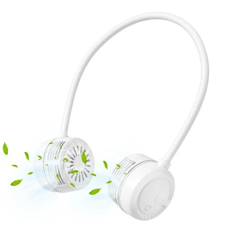 

Neck Fan Bladeless Personal Neck Fans With 3-Speed USB Rechargeable Low Noise Strong Leafless Hand Free Fan Gift For Outdoor