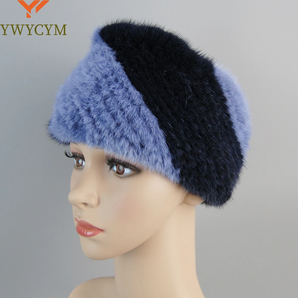 Повязки на голову для женщин повязка волос из натурального меха аксессуары