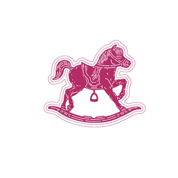 

Toy Rocking Horse 2022 New Metal Cutting Dies for DIY Scrapbooking Crafts Dies Cut Stencils Maker Photo Album Template Handmade