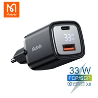 mcdodo 33w pd fast charger usb type c digital display dual port for iphone 13 12 11 pro max xiaomi huawei macbook eu uk us plug