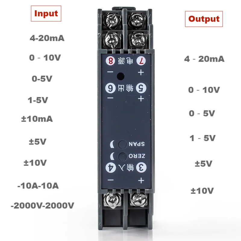 Аналоговый модуль изолятора сигнала 24 В постоянного тока фотоэлектрический