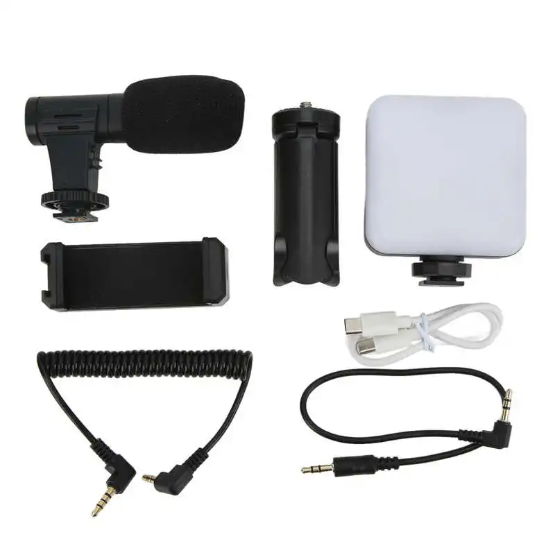 

Camera Vlogging Studio Kits 1/4 Inch Screws Professional Vlogging Video Shooting Kits for Smartphone for SLR Camera