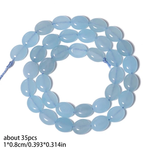 Бусины xilitata голубые 10x8 мм 35 шт