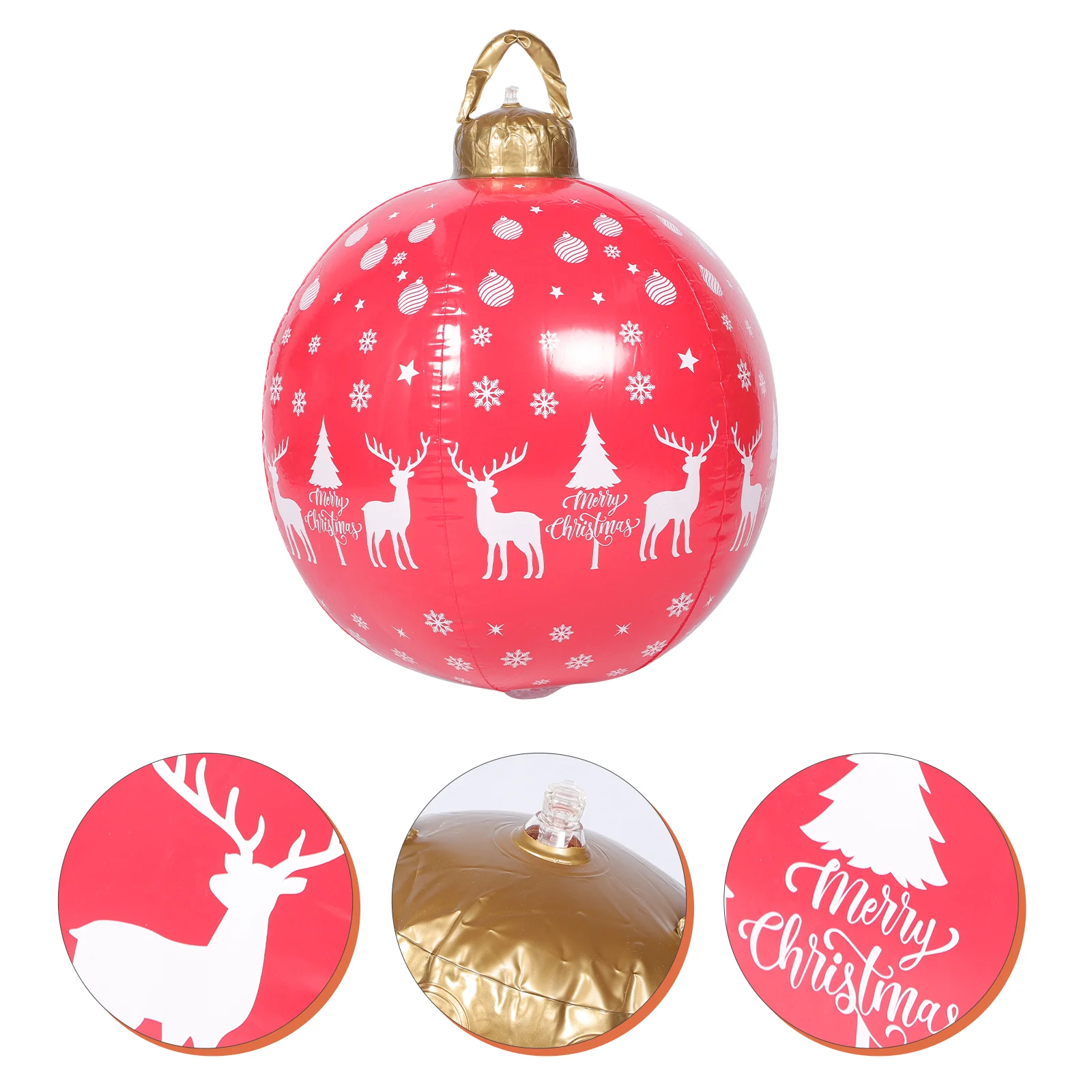 

Inflatable Christmas Ball Large Decoration Toys Kids Outdoor Lawn Ornaments Decorations Size Balls
