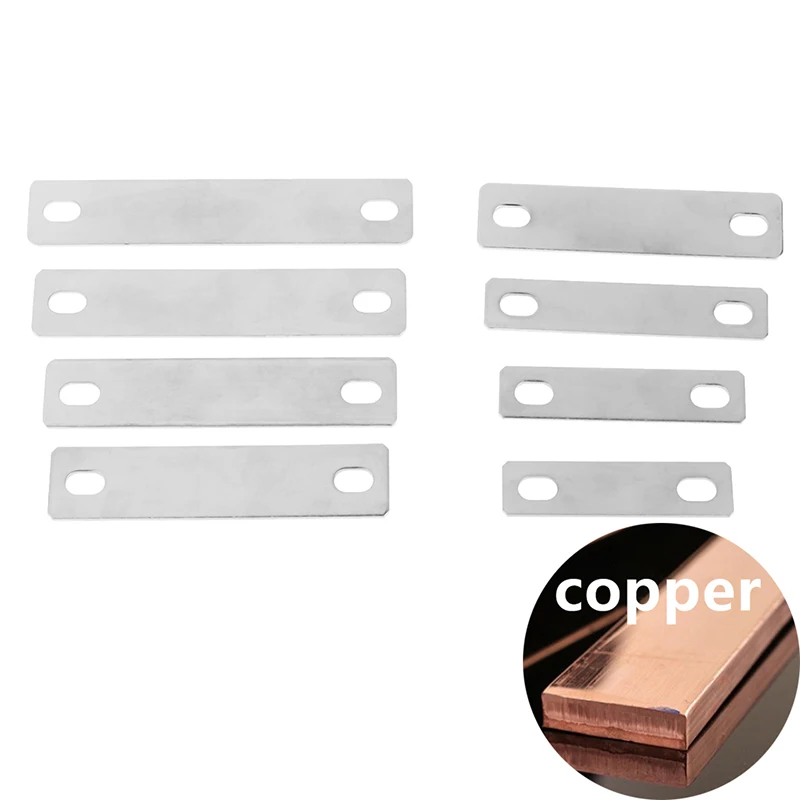 

Bus Bars Connector Copper Nickel-Plated Hole Distance 25 30 35 40 45 50 68 72 80 85mm Lithium Battery Busbar Thickness 1.5mm