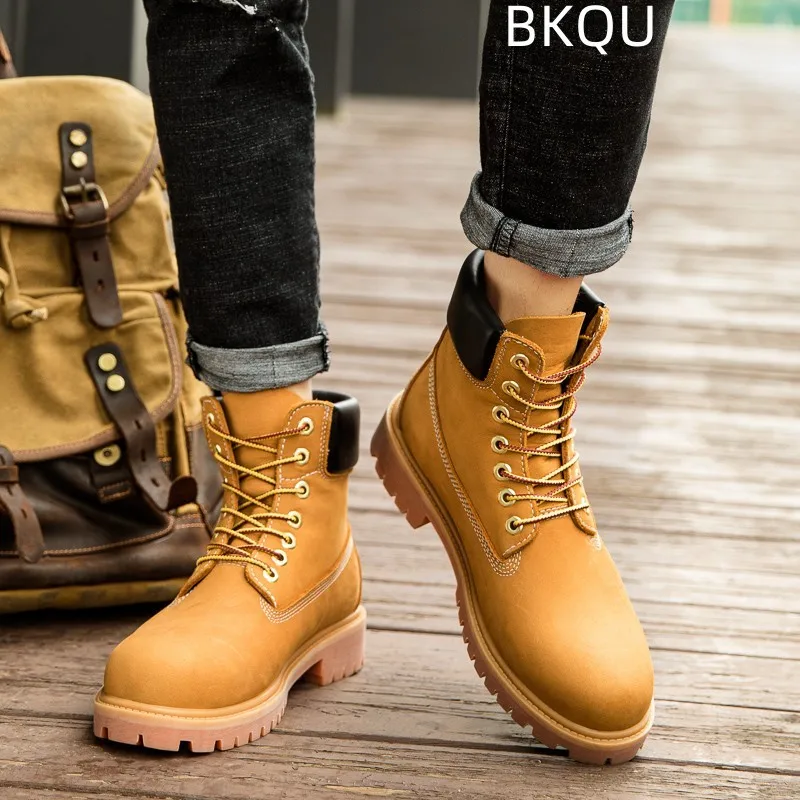 Мужские кожаные ботинки