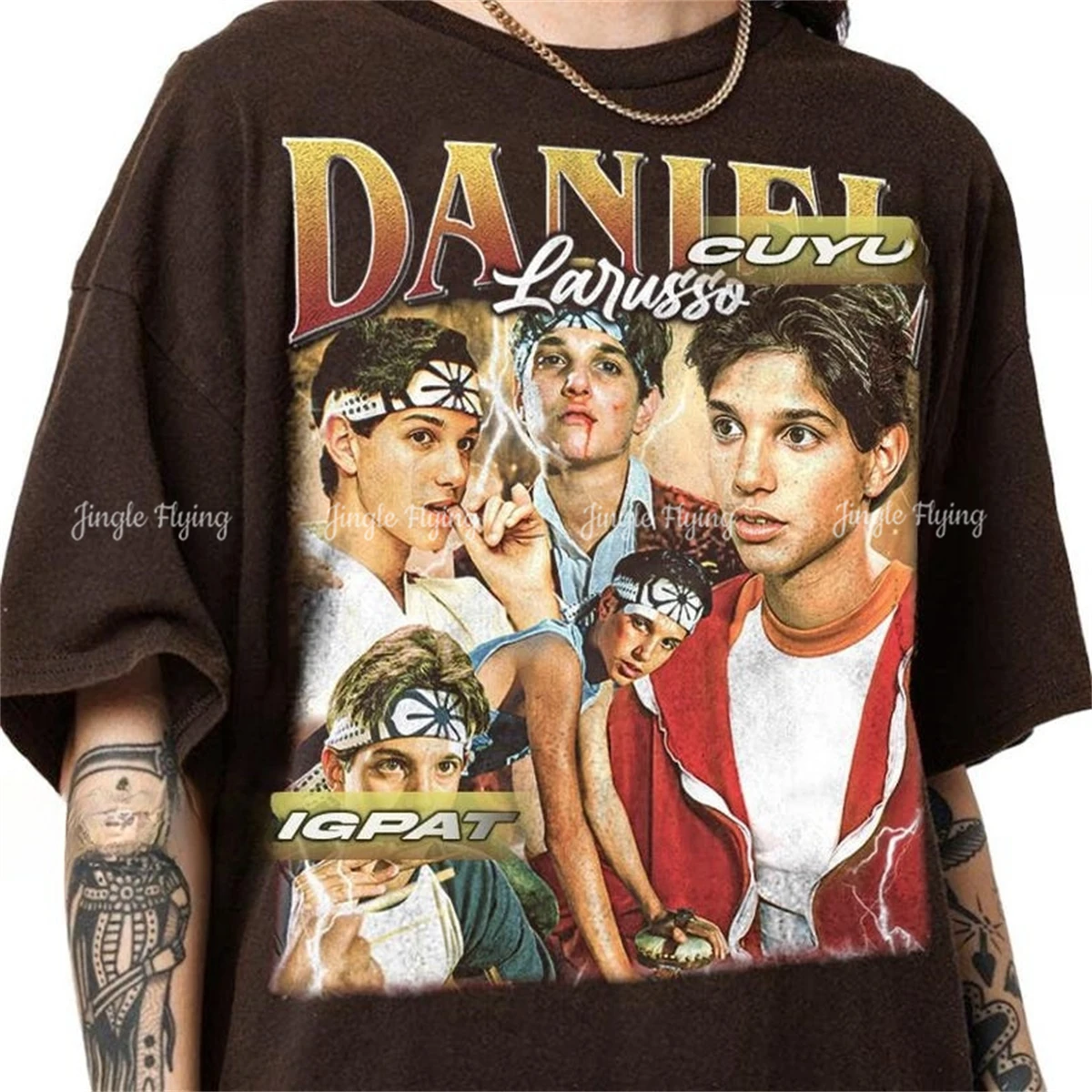 Винтажная футболка Daniel Larusso в подарок для женщин и мужчин рубашка унисекс