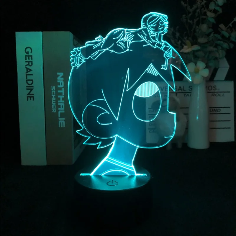 

RGB Color LED Night Sensor Light Lil Uzi Vert 3D Lamp with Remote Fans Room Decor Moon Relate