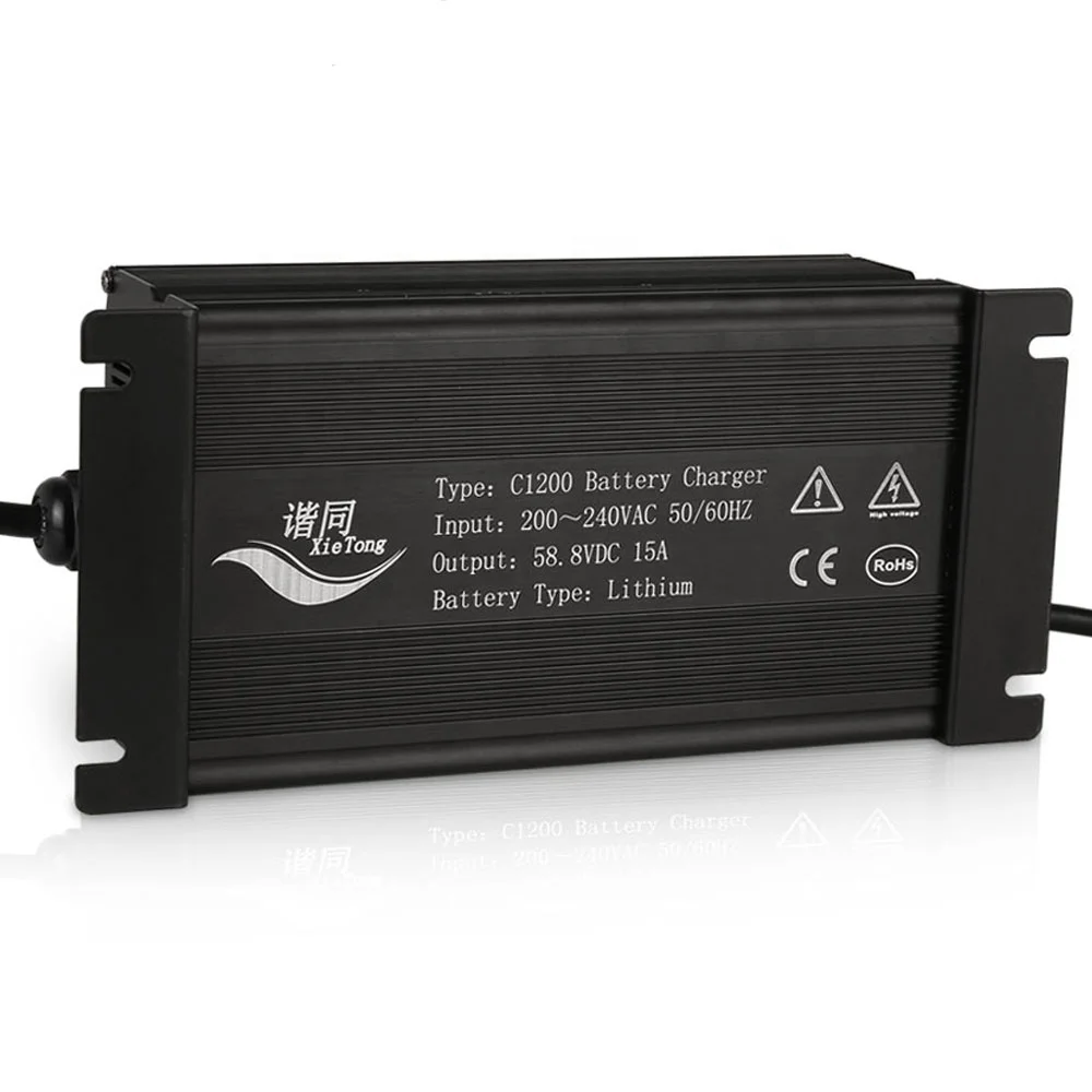 

58.8V20A C1200 Battery Chargers liion charger 48v 20A 18A, 12S 50.4V, 13S 54.6V OR 14S