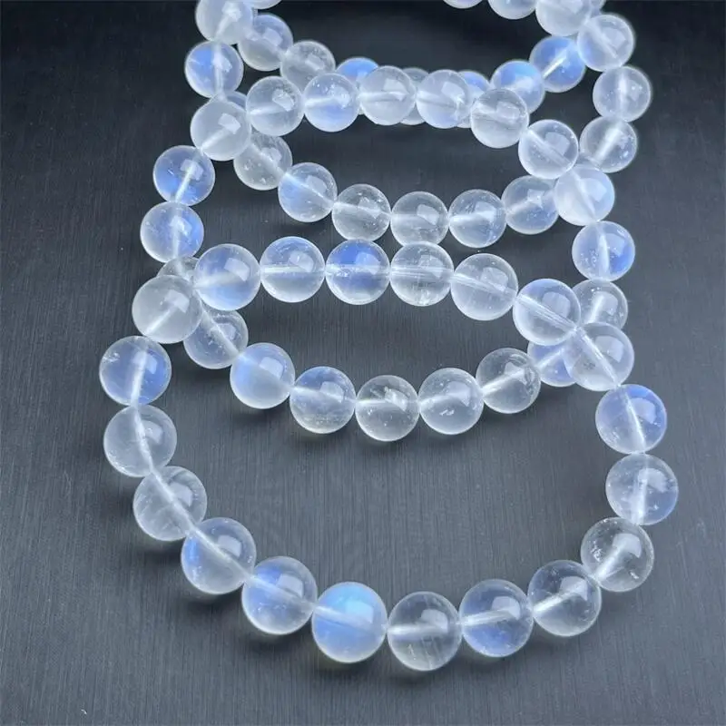 Браслет из натурального камня в виде синей Луны ювелирные изделия для женщин и