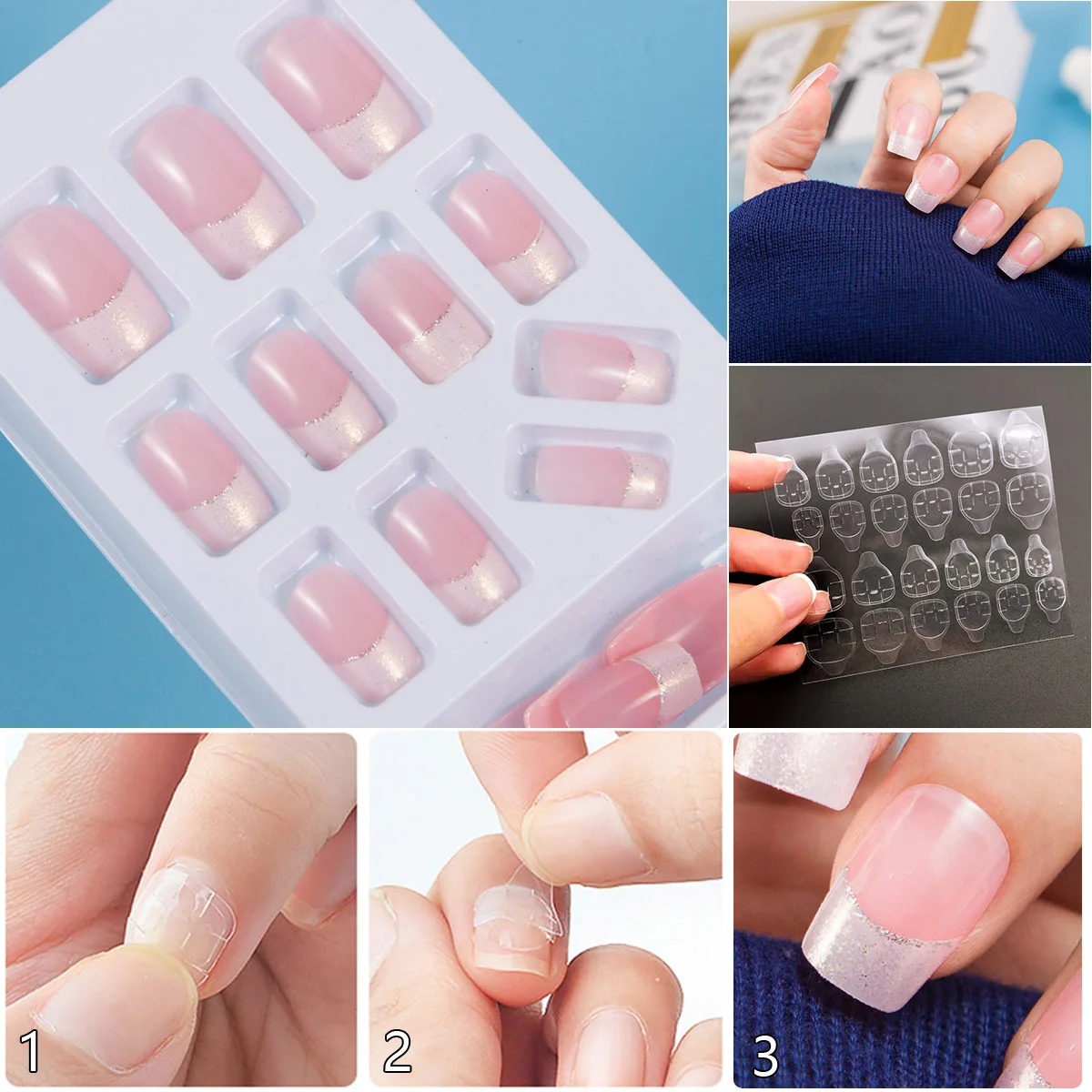 Получите низкую среднюю цену приобретая нажимные накладные ногти оптом 24